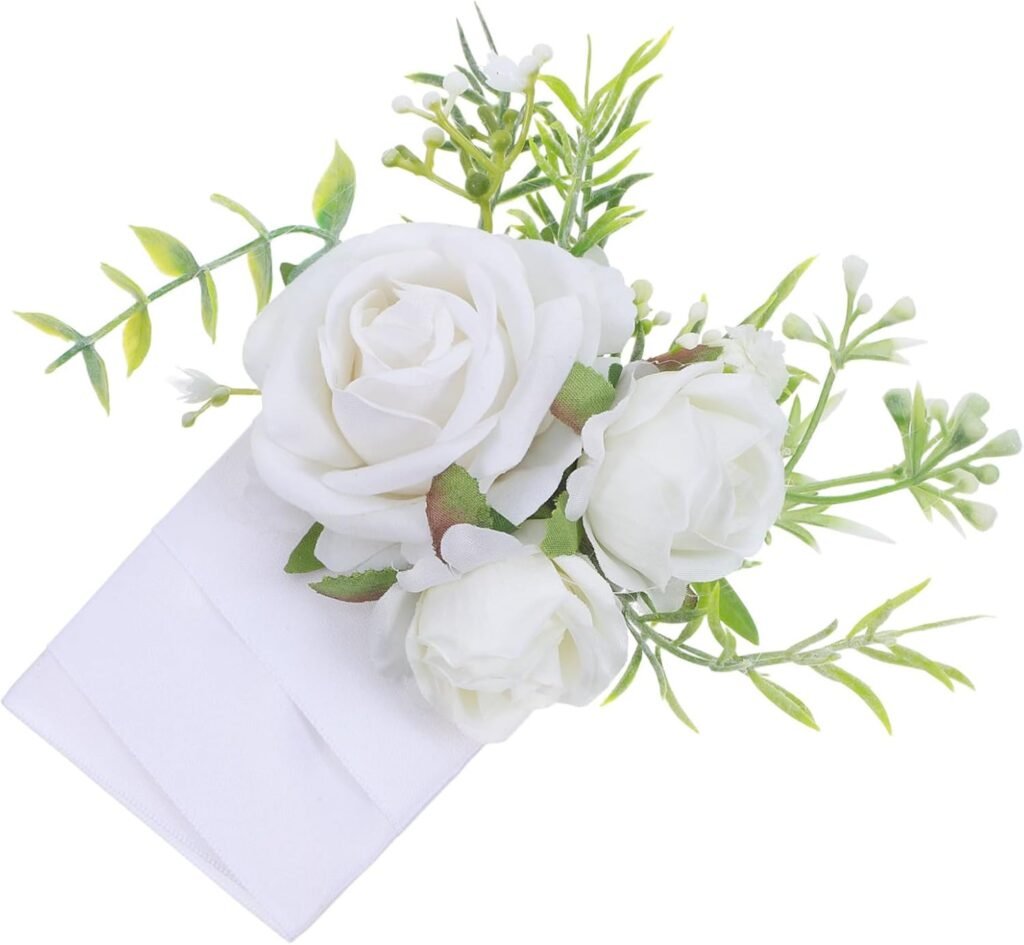 Healifty Rose Boutonniere for Men Elegant Groom Floral Accessory for Weddings Anniversaries Proms and Formal Events Versatile Design for Various Suit Styles