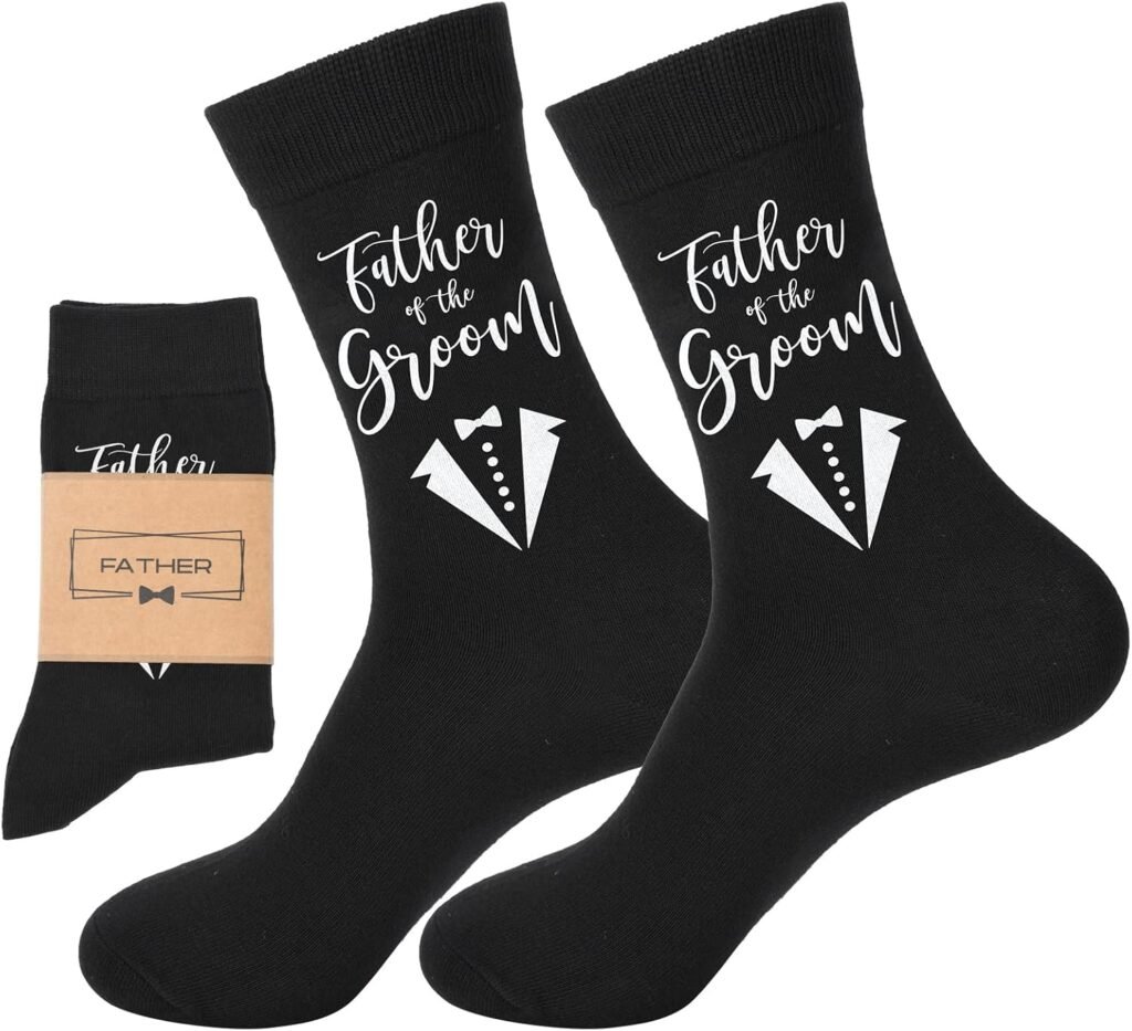 Groomsmen Gifts for Men - Wedding Socks for Groom, Best Man, and Groomsmen - Cotton Proposal Gift