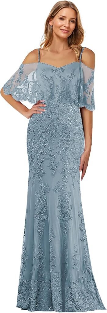 JAEDEN Mother of The Bride Dresses for Wedding 2025 Lace - Mermaid Long Mother of Groom Dresses