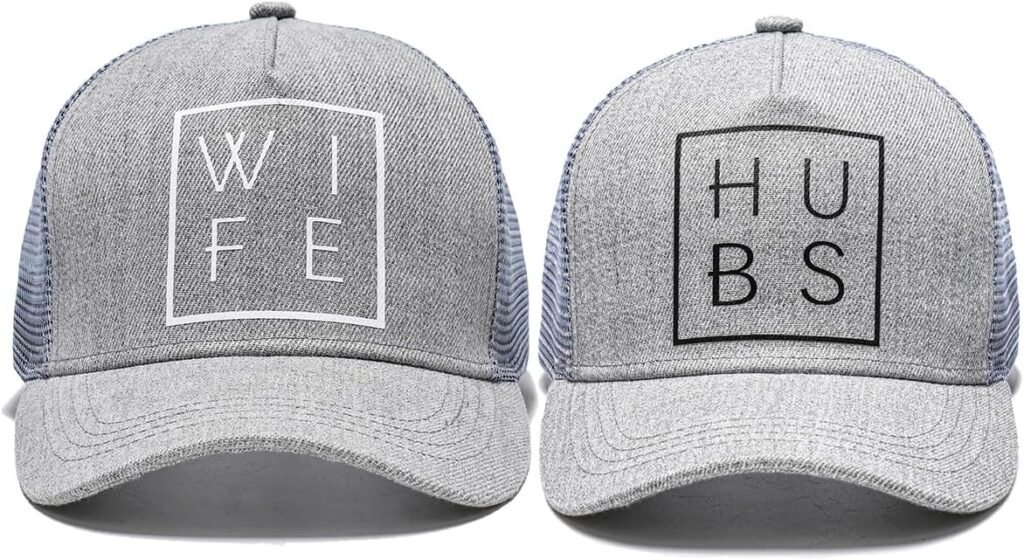 Mom and Dad Hats Adjustable Matching Couple Hats